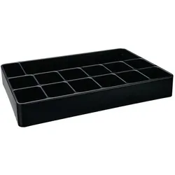 6x HP Autozubehör, Zubehör Lagereinrichtung, Einsatz LOGS 134 H48xB338xT238mm Kunststoff schwarz 14-fach