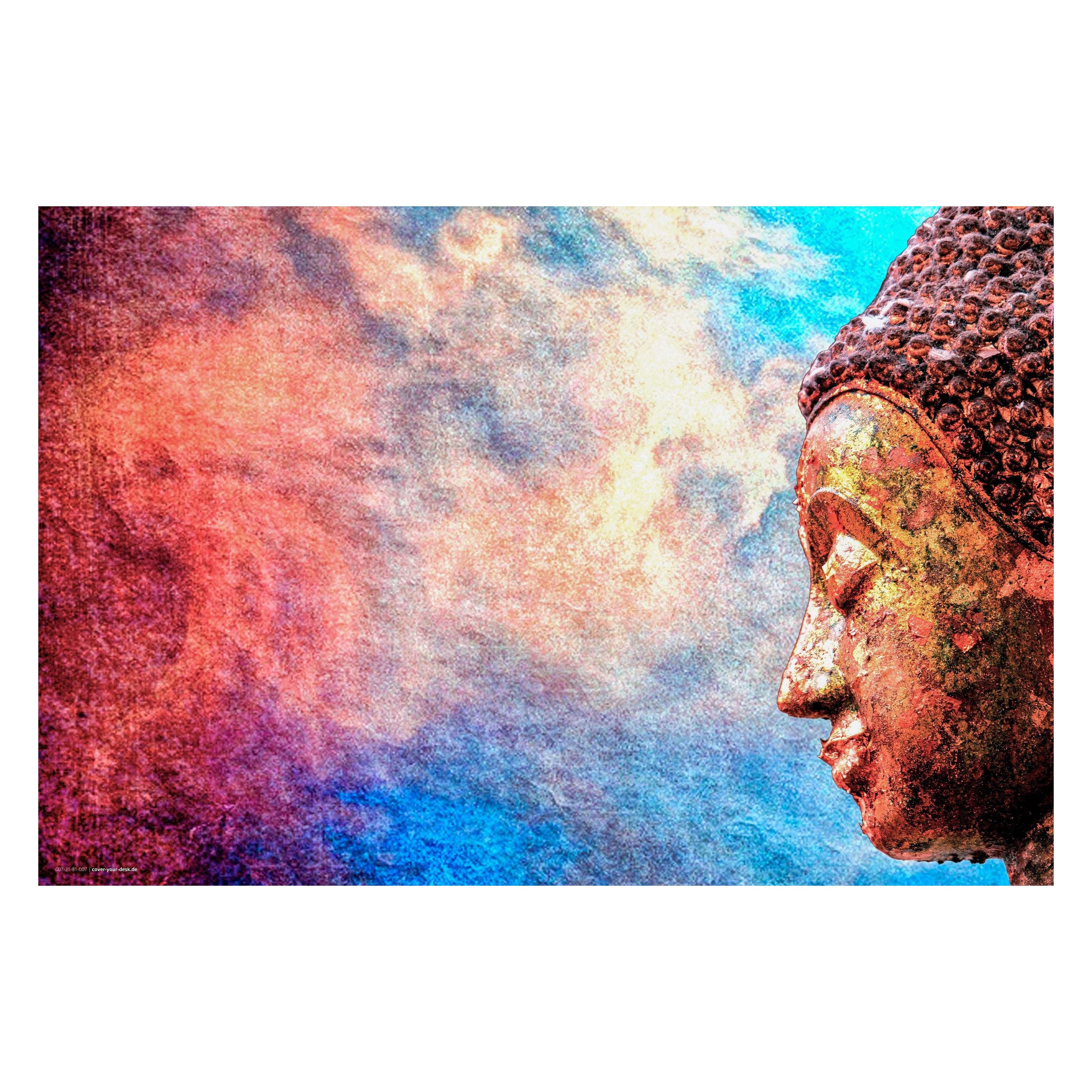 CoverYourDesk Schreibtischunterlage Farbenfroher Buddha (21557468)