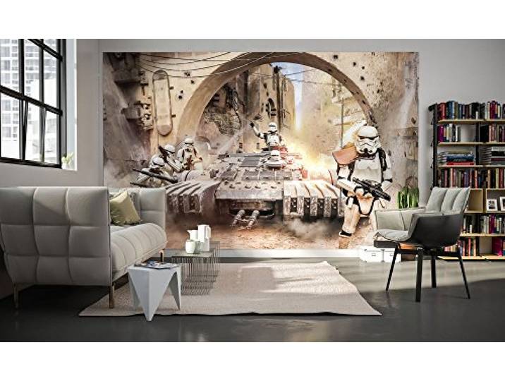 Komar Star Wars Vlies Fototapete TANKTROOPER 400 x 250 cm Tapete, Wand Dekoration, Sturmtruppler 027-DVD4, Bunt
