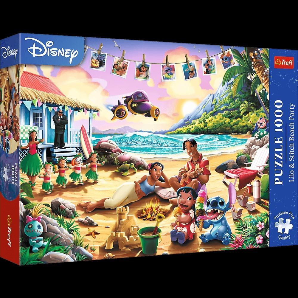 Trefl Disney Lilo & Stitch Strandfeest puzzel met 1000 stukjes Premium Plus kwaliteit