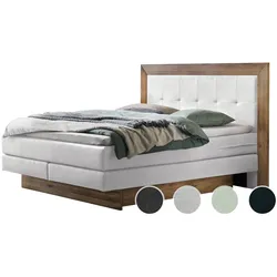 Hasena »Texas« Boxspringbett inkl. Stauraum 160x200 cm / Kul smoke / fest