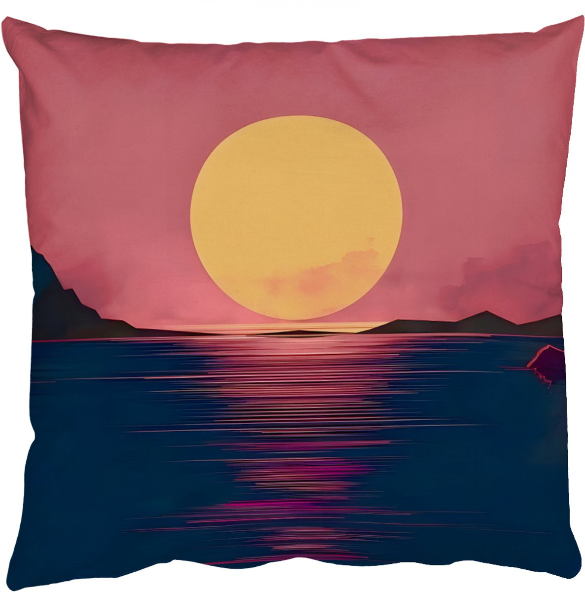 PillowMonkey Sierkussen Zon Geel 50 x 50 cm