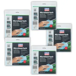 5x Microfasertuch LIQUI MOLY 1651 Poliertuch Reinigung Autowäsche Politur Glanz