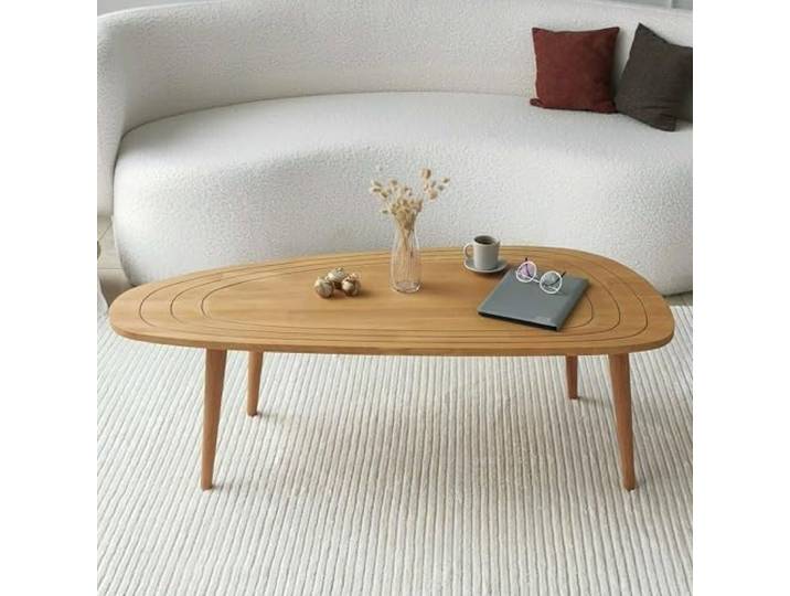 Dmora Couchtisch Beid 115x50x38h cm Braun mit Zeitungsablage