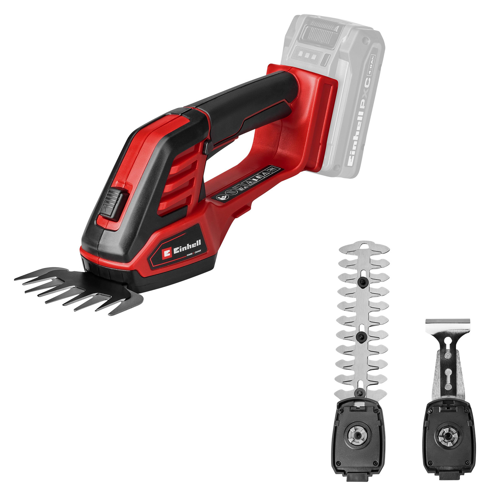 Einhell 3-in-1 Accu-grasmaaier en -heggenschaar GE-CG 18/100 Li, losse uitvoering