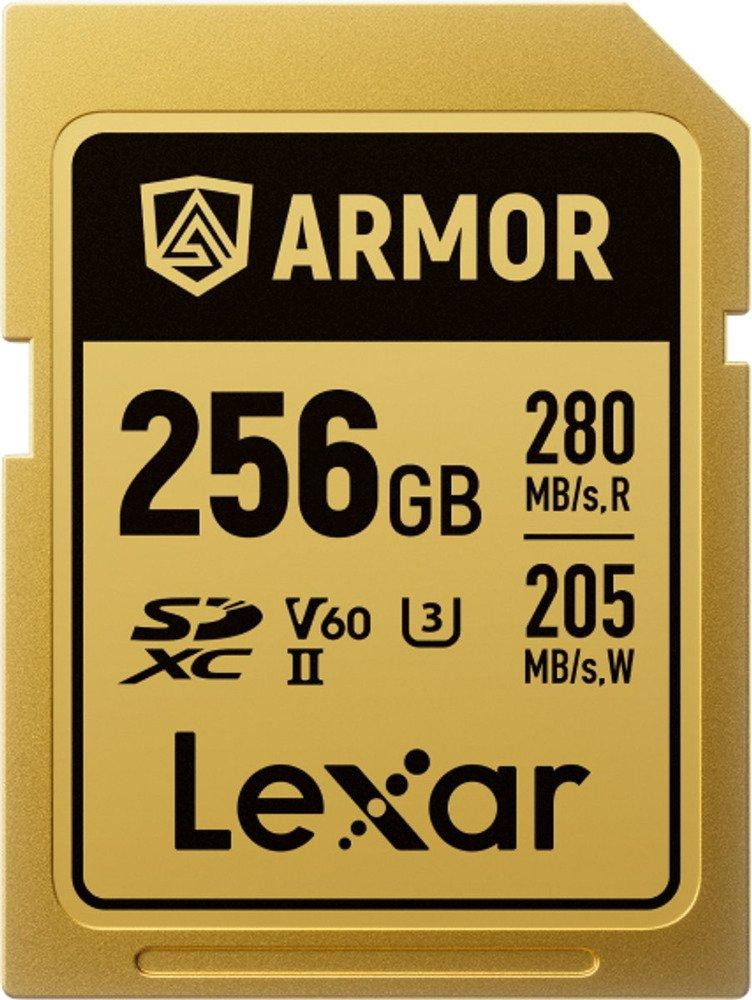 Lexar SDXC Pro Gold Series ARMOR UHS-II 256GB V60 IP68 SS geheugenkaart