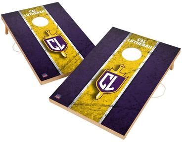 Skip's Garage Vintage California Lutheran Kingsmen Regulation 2x4 Cornhole Set