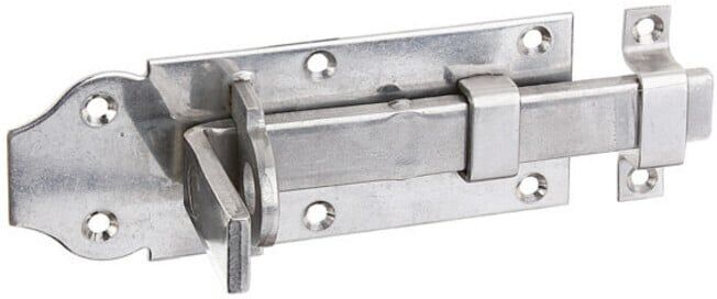 GAH Alberts Verrou droit L 120 mm acier inoxydable, mat (116910)