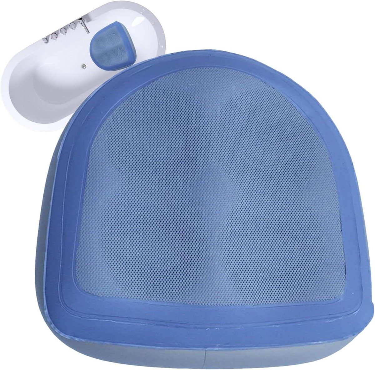 Blauw Opblaasbaar Zitkussen met Massagefunctie voor Comfortabele Steun