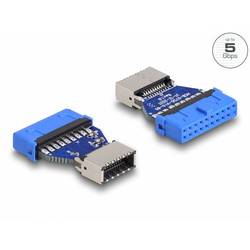 Delock USB 2.0 Adapter [1x USB 3.2 Gen 1 (Mainboard) - 1x USB 3.2 Gen 1 Buchse A (USB 3.0)] 66233 mit Pfostenstecker