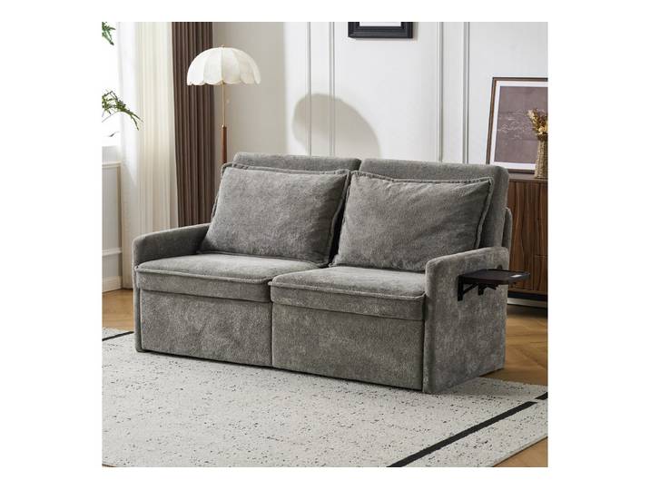 Fine Life Pro Sofa Schlafsofa mit Kissen und USB-Anschluss