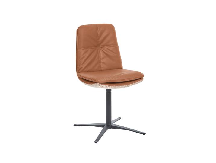 Stuhl MADENA Donna rusty melange-Cloud brandy/schwarz