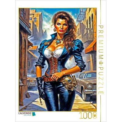 CALVENDO Puzzle Darstellung als Steampunk-Sheriff | 1000 Teile Lege-Größe 64x48cm Foto-Puzzle für glückliche Stunden