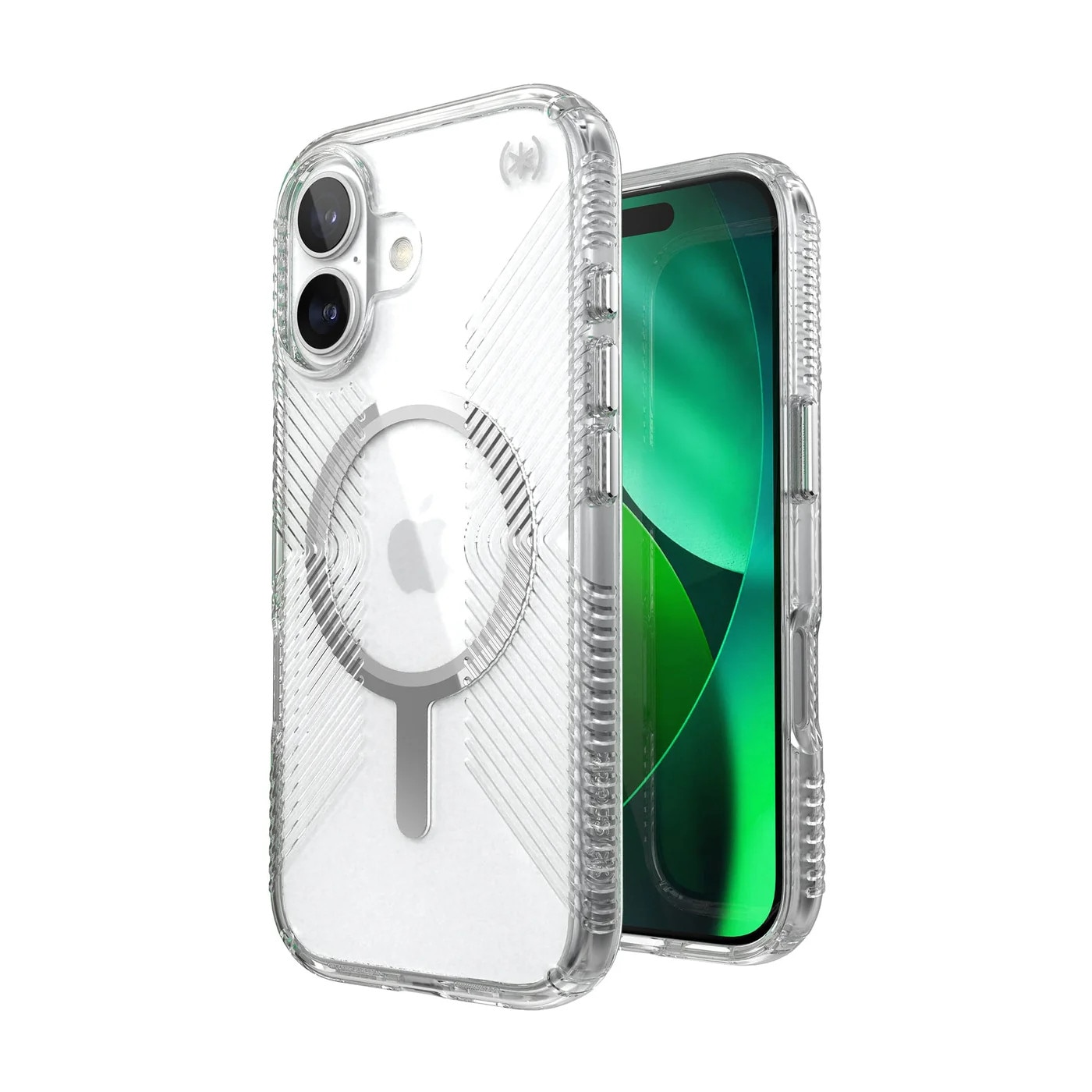 Speck Presidio Perfect Clear Grip MagSafe clear/silver 150955-3223