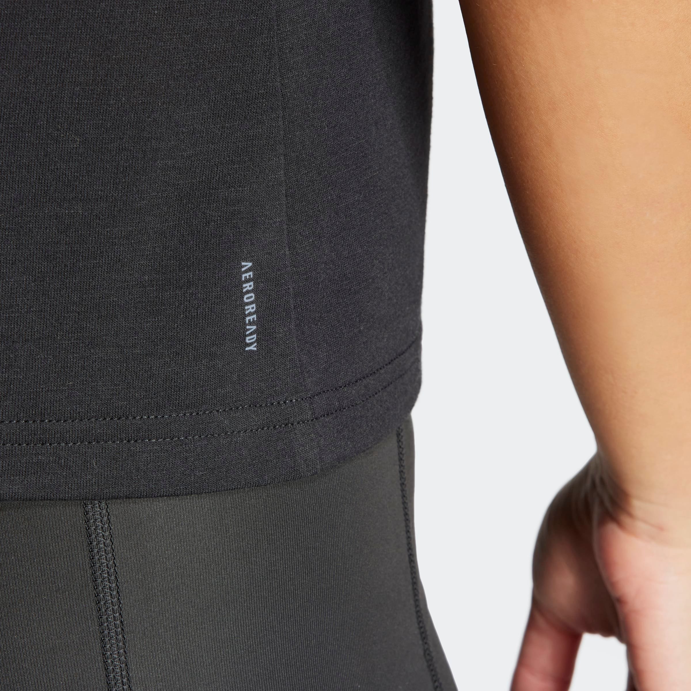 Tanktop ADIDAS PERFORMANCE "TRAIN ESSENTIALS MINIMAL BRANDING RACERBACK", Damen, Gr. XS, schwarz, Obermaterial: 70% Polyester, 30% Viskose, Rundhals, Tops Tanktop schwarz XS
