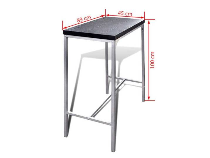 Remise 2026®Table cuisine 2/4 personnes + chaises Noir - Ensemble de bar à petit-déjeuner 949 2441991
