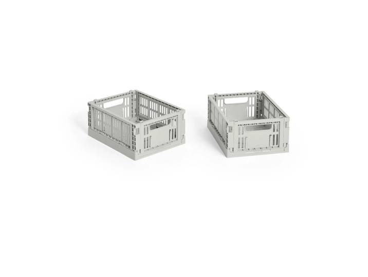 HAY HAY Colour Crate Mini 13x17 cm, lot de 2 Grey