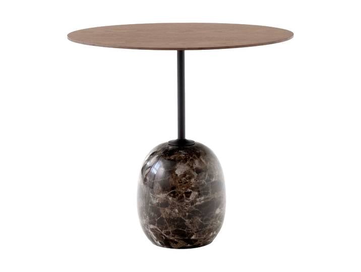 &Tradition Lato LN9 Beistelltisch Walnut-Emparador marble