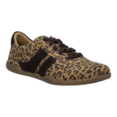 Sneaker JOSEF SEIBEL "Cassandra 11, leopard-multi", Damen, Gr. 39, beige (leopard, multi), Obermaterial: 100% Rindsleder Leather cow., Schuhe Sneaker