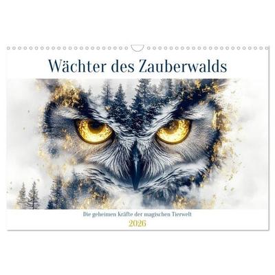 Wächter des Zauberwaldes (Wandkalender 2026 DIN A3 quer), CALVENDO Monatskalender