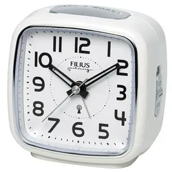 Filius 0607-0 Funkwecker Weiß/Silberfarben