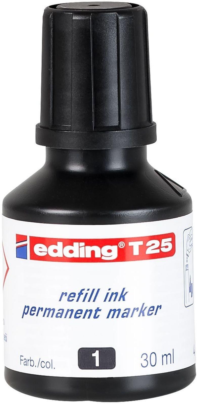 Edding T25 Marker, zwart, 30 ml