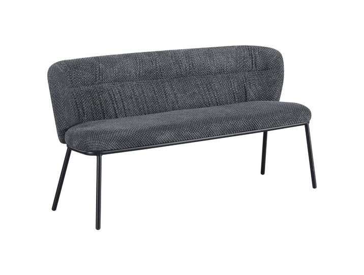Stylife Sitzbank, Anthrazit, Schwarz, Metall, Textil, 159x80.5x62.5 cm, mit Rückenlehne, Esszimmer, Bank, Sitzbänke, Sitzbänke mit Lehne