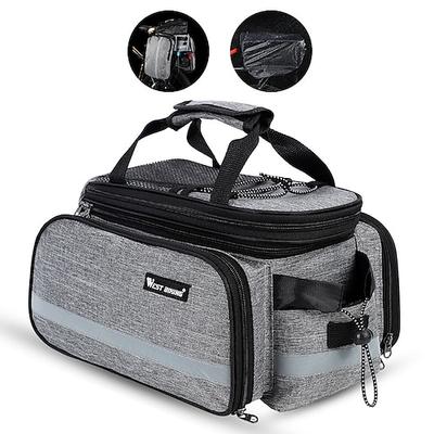 FJQXZ Fahrrad Kofferraum Tasche / Fahrradtasche Fahrrad Kofferraum Taschen Hohe Kapazität Wasserdicht Verstellbare Größe Fahrradtasche Nylon Tasche für das Rad Fahrradtasche Radsport / Fahhrad