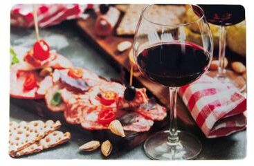 IH Casa Decor Plastic Placemat Wine And Charcuterie - Set of 12