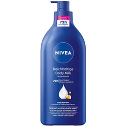 2x Nivea, Bodylotion, Reichhaltige Body Milk XL (Körpercreme, Körperlotion, Körpermilch, 625 ml)