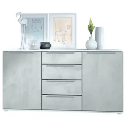 SIDEBOARD Porto Beton Oxid Optik