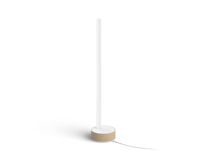 Philips HUE Led-Tischleuchte, Braun, Holz, G, 55.3 cm, Lampen & Leuchten, LED Beleuchtung, LED-Tischleuchten