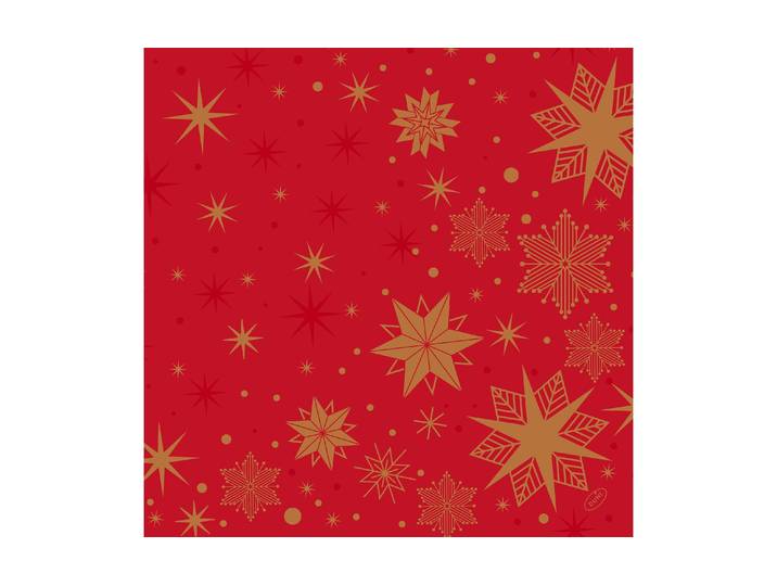 Papierserviette DUNI Duni Serviette, Stargazing Red, 40 x 40 cm, 360 Stück , rot, B:40cm L:40cm, Servietten, Papierserviette