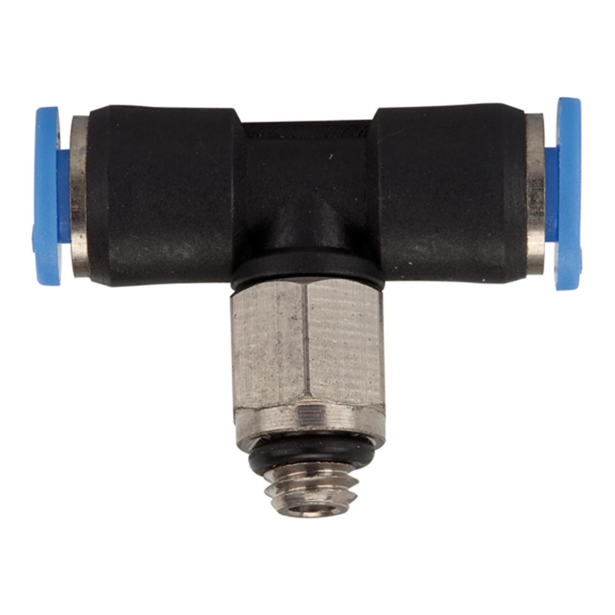 Riegler T-Steckverschraubung »Blaue Serie« mini, drehbar, M5, 131.005-4M)
