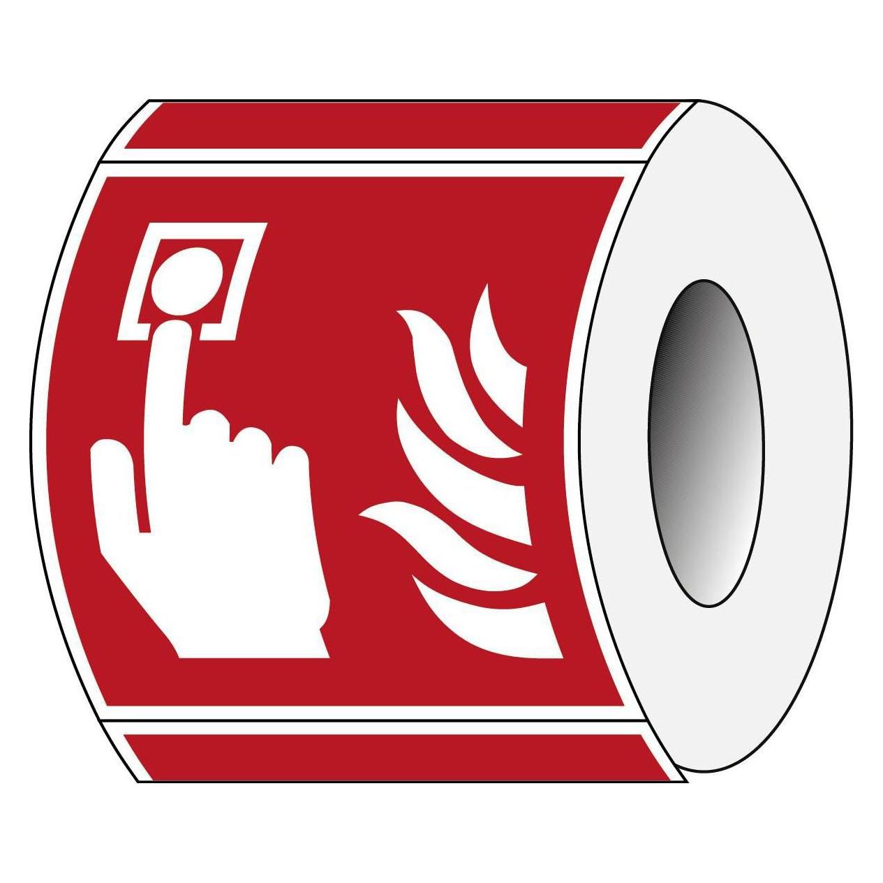Brady ISO 7010 PIC F005 B-7541 ISO Sicherheitskennzeichnung - Brandmelder Laminierter Polyester (PIC F005-100X100-PE-ROLL/1)