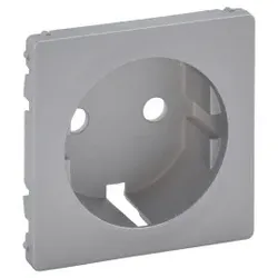 Legrand 755202 Steckdosen-Abdeckung für das Schalterprogramm VALENA LIFE, Farbe: Aluminium