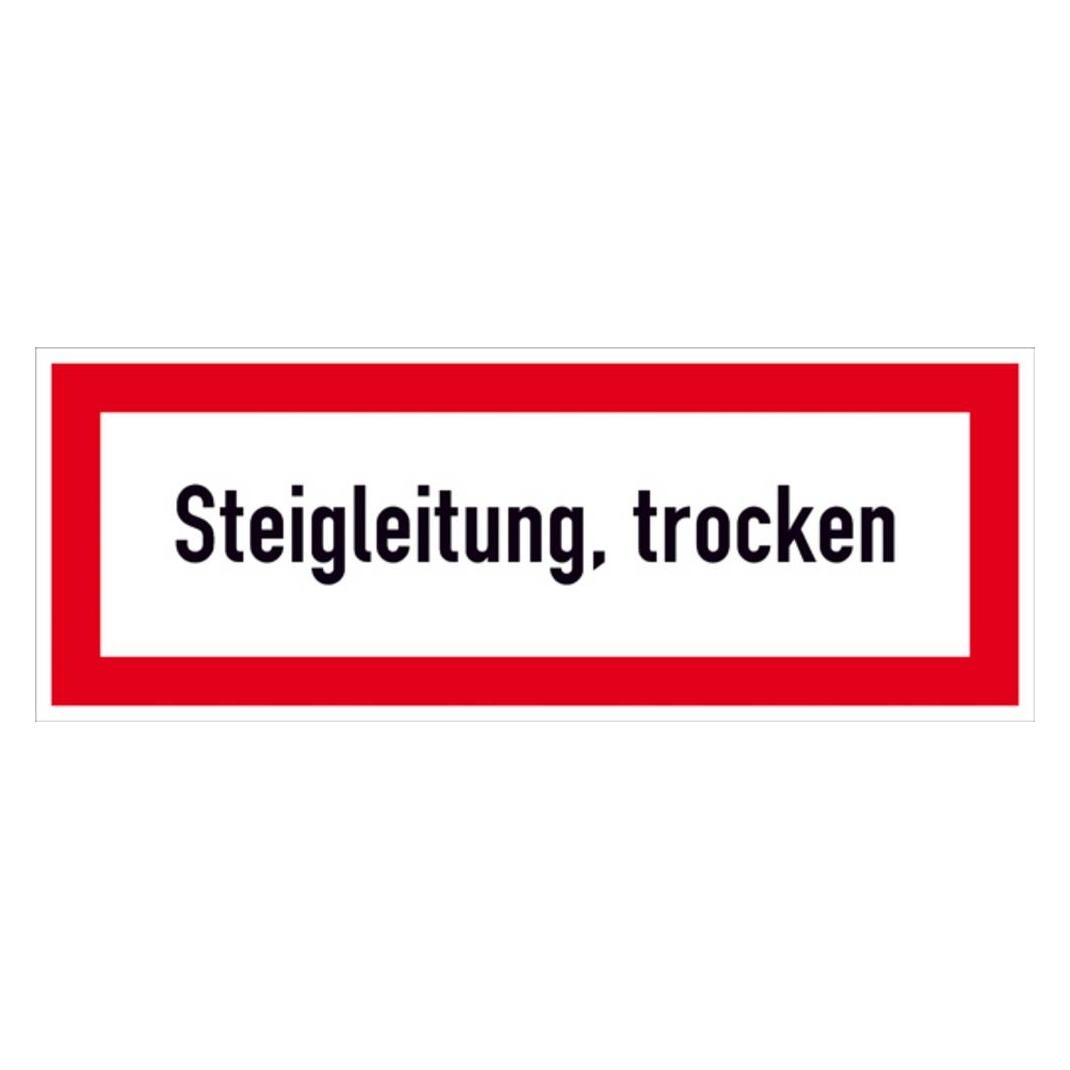 Wolk 21.2619 Hinweisschild Steigleitung trocken Folie selbstklebend B x (21.2619)