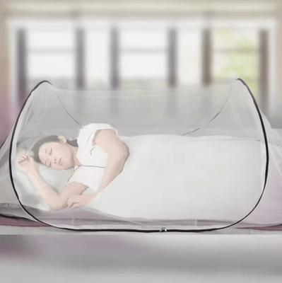 Inspire Picks Foldable Installation Free Single Dorm Mosquito Net With Encrypted Mesh black Fixed Version 200 80 56cm