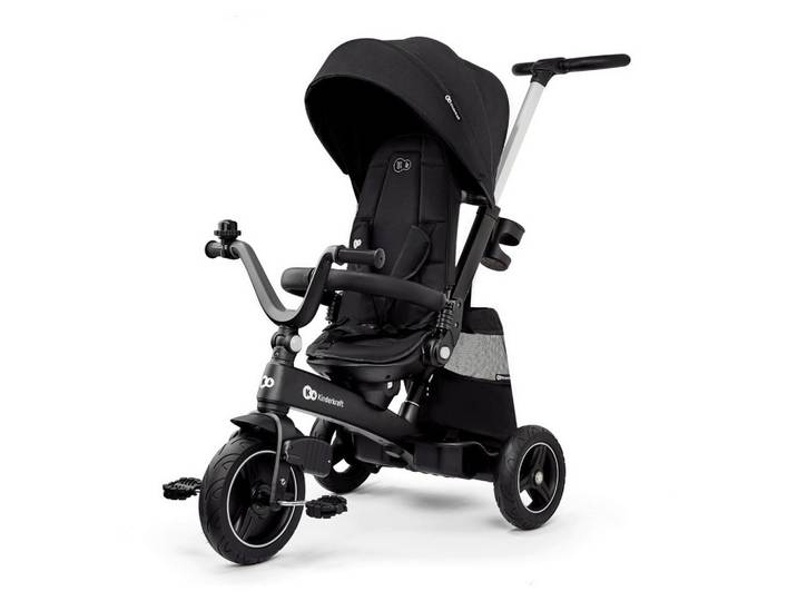 Dreirad Easytwist 5-In-1 Schwarz, B/H/T: 34x107x122cm