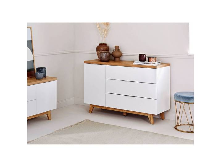 Sideboard 120 x 77 x 39cm Weiß