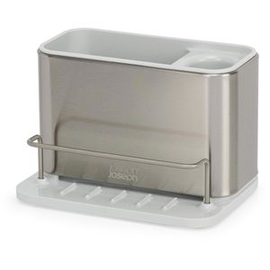 JosephJoseph Spülbecken-Organizer Surface 851693, silber / stein, 18 x 12,5 x 12,8 cm (B/H/T), Edelstahl