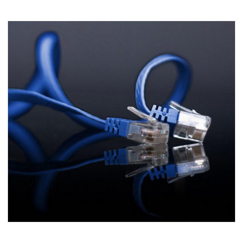 Shiverpeaks Patchkabel flach U/UTP Cat.6 blau 2,0m (U/UTP, CAT6, 2 m) (SP712-SLB)