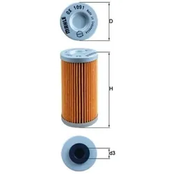 Ölfilter MAHLE OX 1091 für BMW Sherco G