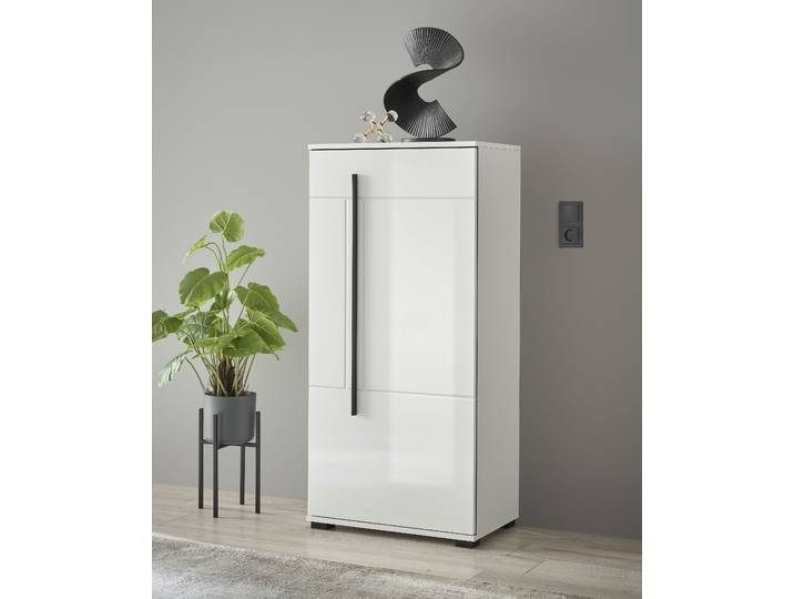Kommode HOME AFFAIRE Cantara , weiss (weiß), B:60cm H:126cm T:37cm, Sideboards, Kommode, Breite 60 cm
