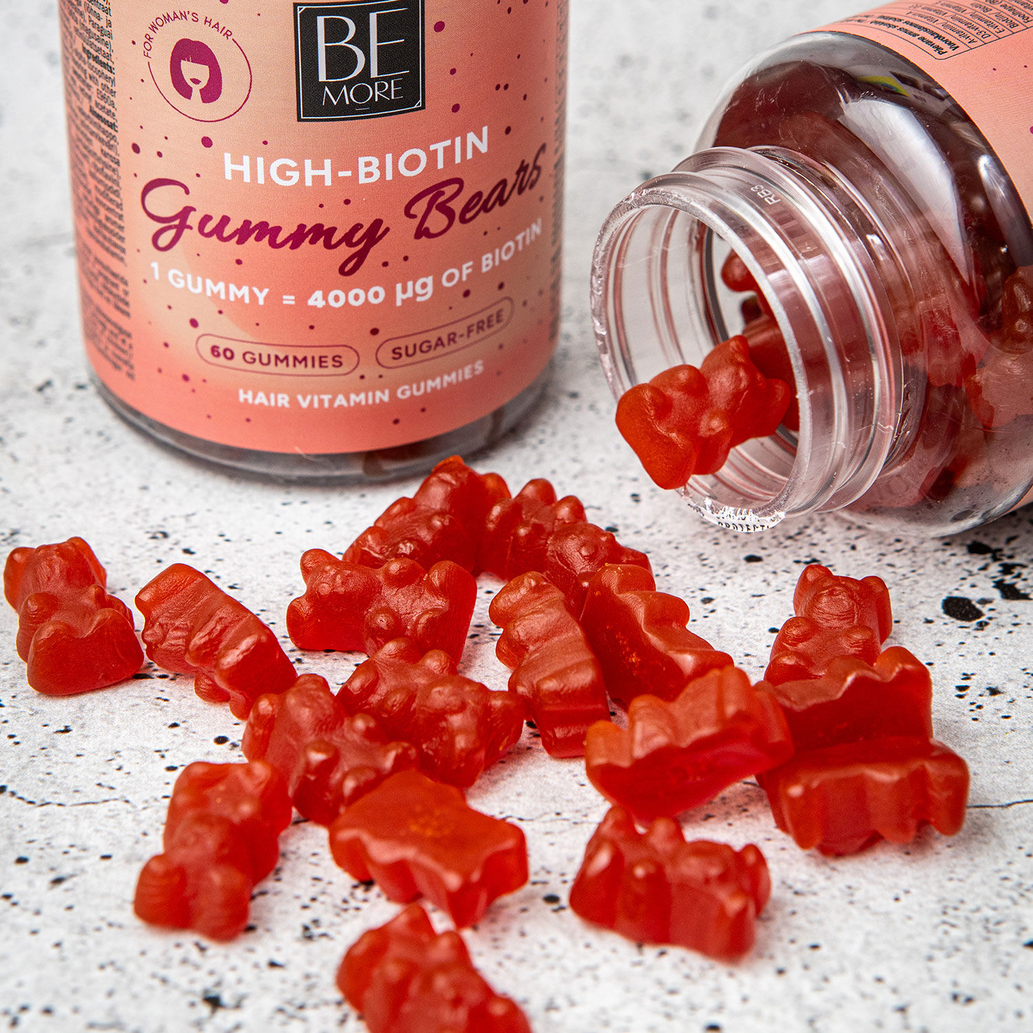 BE MORE High-Biotin Gummy Bears 60pcs