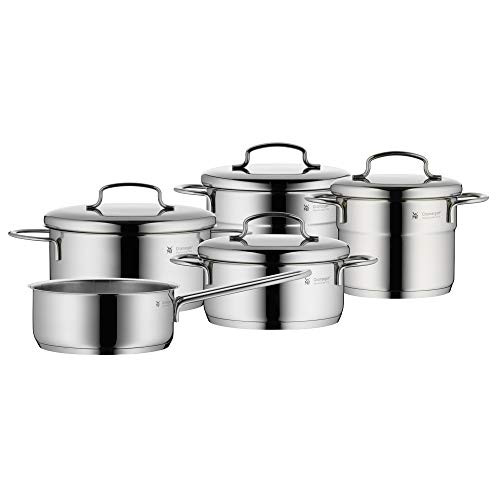 WMF Mini Vorteils 5-delige pannenset met RVS deksels en Cromargan roestvrij staal