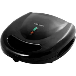 Exquisit Sandwichtoaster ST 3101 sw Black, Kontaktgrill, Schwarz