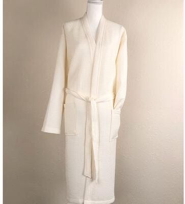 Highgrove Bath Robe Body Towel Bora Bora Waffle Pattern Cotton
