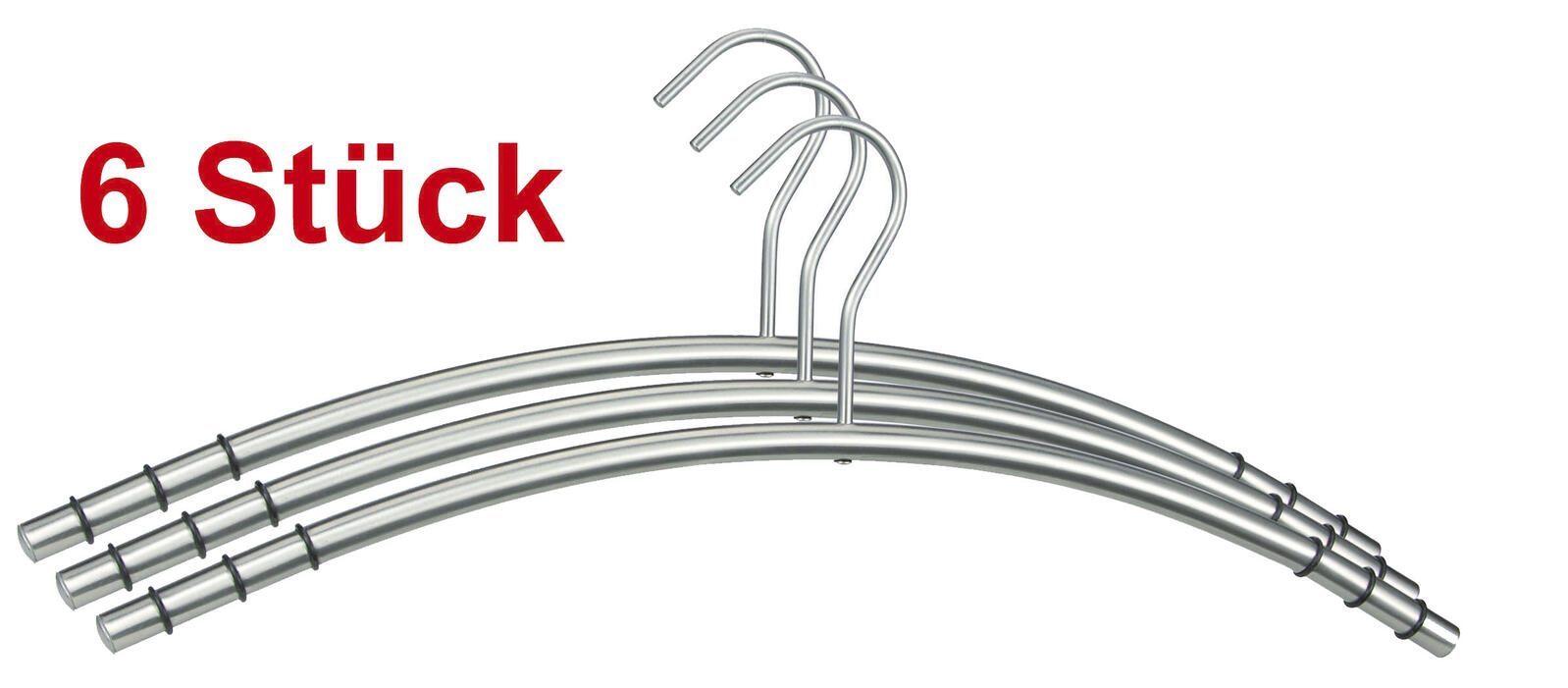 SZ Metall Kleiderbügel silber 59219-6 (LV)
