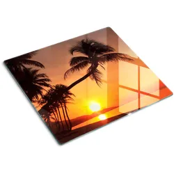 GLASPLATTE 60x52 cm Sonnenstrand